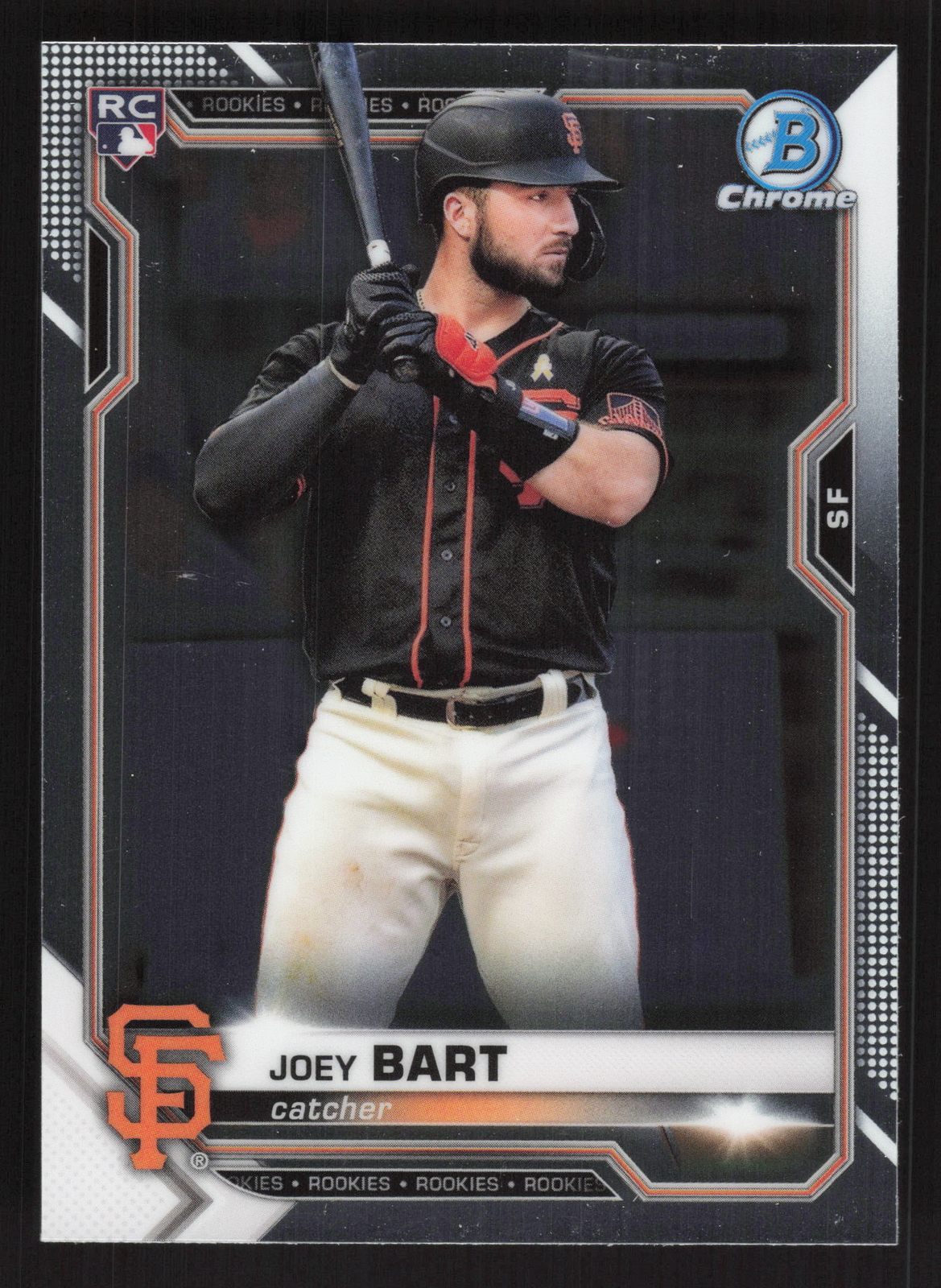 2021 Bowman Chrome - #23 Joey Bart RC - San Francisco Giants