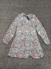 Marks Spencer Shift Dress Women UK12 Pink Blue Floral Print Summer Casual