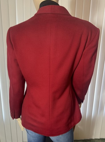 Blazer vintage donna designer Gucci rosso anni 80/90 look classico US taglia media 8 - Foto 5 di 21