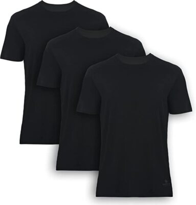 Men s Bamboo Crew Neck Undershirts 3-Pack