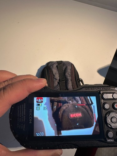 RICOH WG-4 16MP Rugged Adventure Digital Camera Green Waterproof W/Case SD Card - Picture 4 of 10