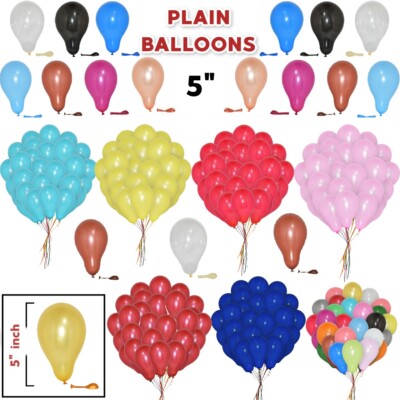 5'' Zoll kleine Latexballons GROSSHANDEL Party Geburtstag 25 Stück Hochzeit Deko