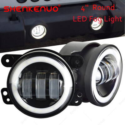 Pair For Nissan Frontier 2005-19 LED Front Bumper Fog Lights Lamp w/ Clear Lens