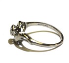 14k white gold ..23ct VS1 I round diamond vintage ring 3.6g estate size 8 — photo 5