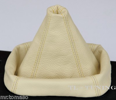 Schaltsack Schaltmanschette passend für VW POLO 3 Bj. 94-01 6n Echt Leder BEIGE 