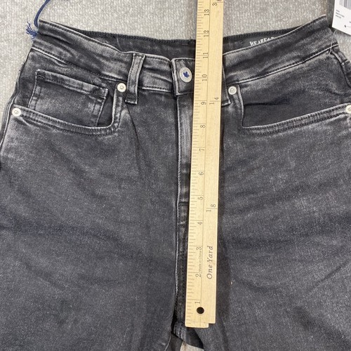 Buffalo David Bitton Mom Jeans Womens 27 Black Acid Wash Denim Margot Tapered - Picture 19 of 21