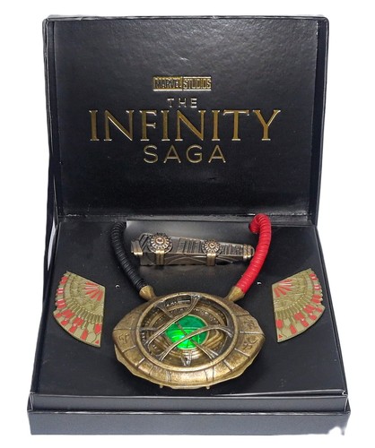 MARVEL DR DOCTOR STRANGE REPLICA PROP SET EYE OF AGAMOTTO CLOAK PINS SLING RING - Picture 3 of 13