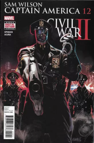 Captain America Comic 12 Sam Wilson Cover A Daniel Acuna First Print 2016 Marvel