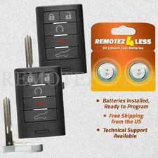 2 Remote Key Fob for 2010 2011 2012 2013 2014 Cadillac CTS Wagon Suv M3N5WY7777A