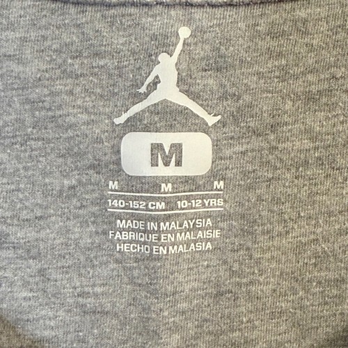 Air Jordan Tank Top Sleeveless Athletic Activewear Gray White Kids Size M - Picture 4 of 5