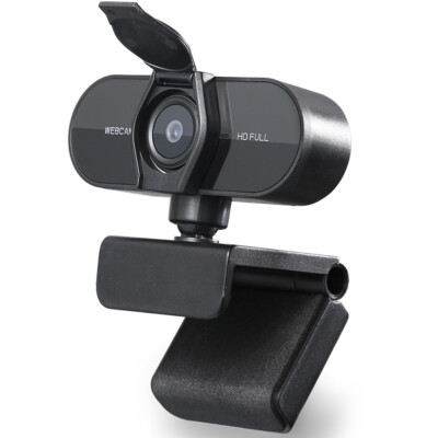 Full HD Camera Video Webcam w/Widescreen&Privacy Cover for Zoom/Skype/Teams/OBS