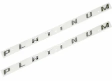 2x Letters PLATINUM Bed side Emblem 3D Badge Logo Nameplate Decal Chrome OEM