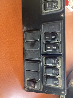 Bluebird vision school bus Dash panel 8 switches included With Harnesses Used