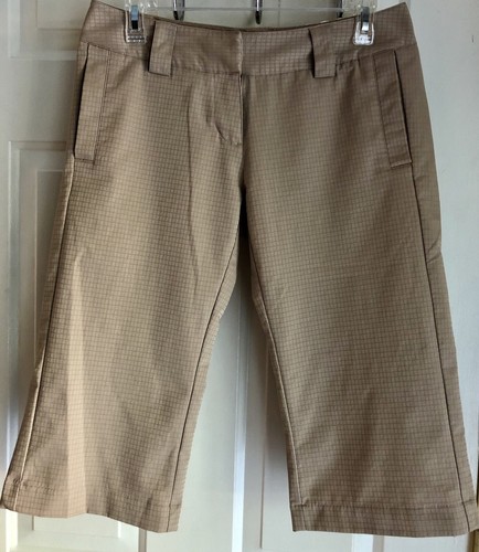 ADIDAS CLIMALITE DAMEN GOLF CAPRI HELLBRAUN GRÖSSE 2