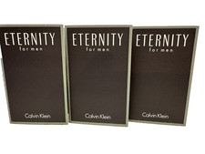3x Calvin Klein Eternity For Men Eau de Toilette Spray Vial Sample 1.2 mL/.04 oz