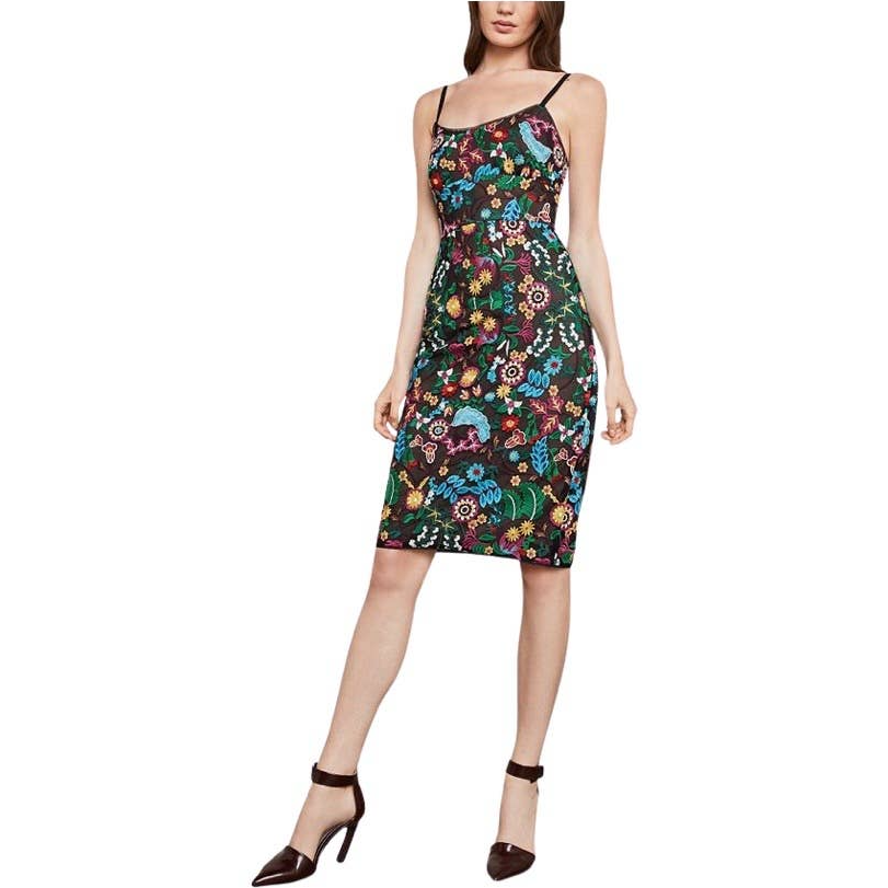 ★セール♪★BCBGMAXAZRIA メタリックレースアップリケ★ BCBGホワイトシンプルドレス/山崎みどり - カラードレス