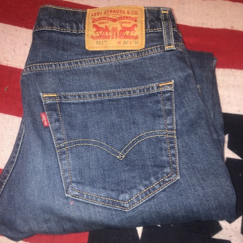 Levis 511 Jeans mens 32 X 30 Blue slim 