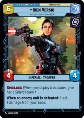 x1 Iden Versio - Inferno Squad Commander R Star Wars Spark of Rebellion M/NM