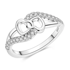MULA Valentine's Day Heart Wrapping Ring For Women Jewelry 925 Sterling Silver