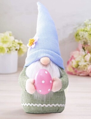 Ostern Gonks Wichtel Plüsch Deko Wohndeko festlich Hase hellblau Dlishka