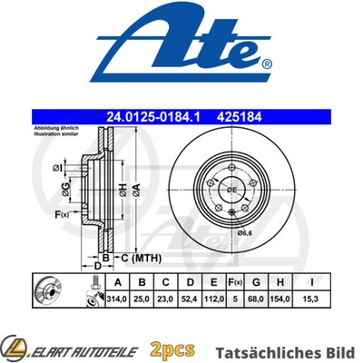 2X THE BRAKE DISCS FOR AUDI A4 8K2 B8 CLAB CAHA CJCC CAGC CFKA CDNB CAEA CDNC