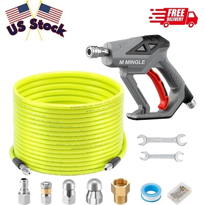#ad #ad Sewer Jetter Kit for Pressure Washer 100 FT Drain Cleaner Hose $55.03