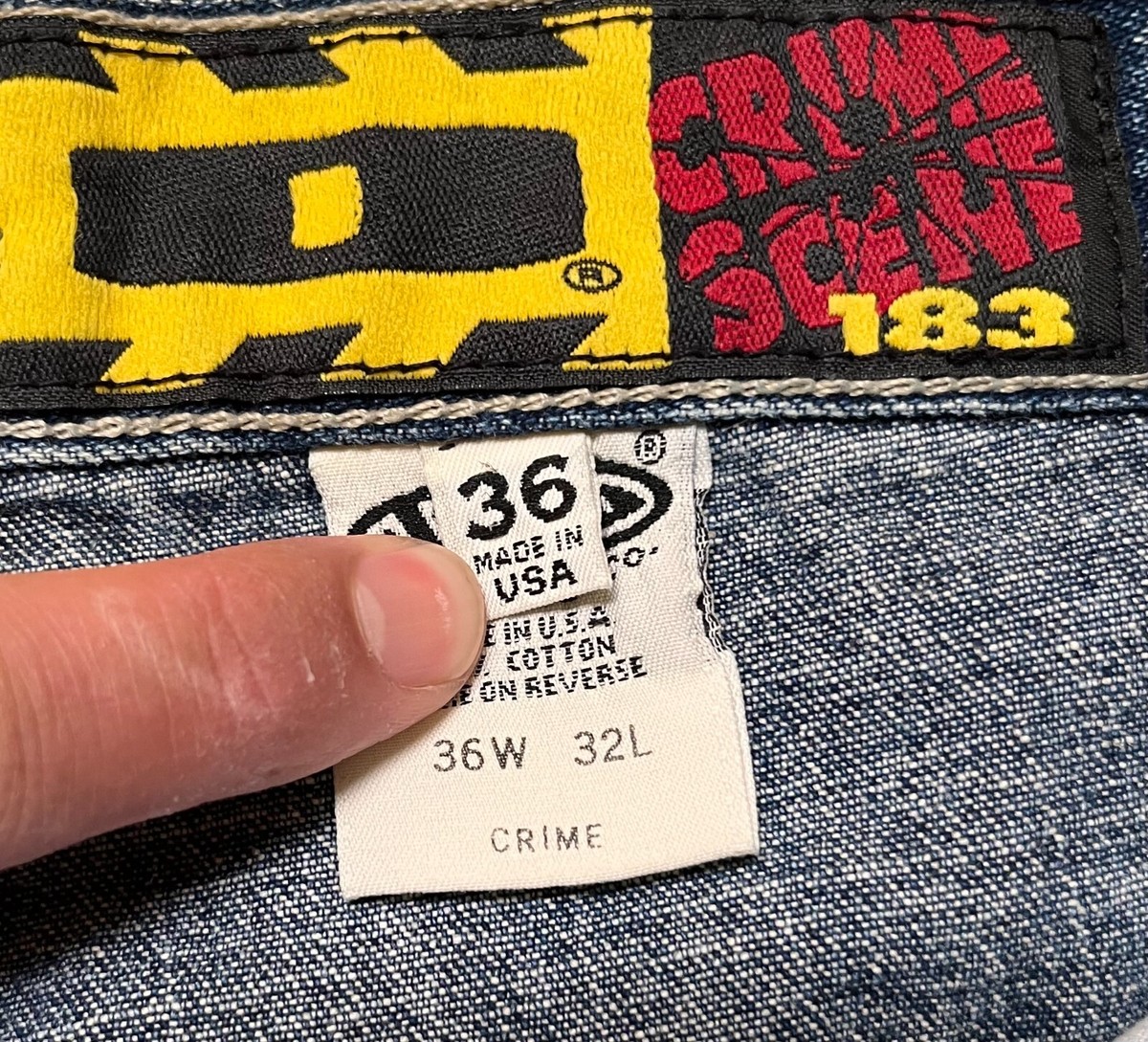 jnco jeans 36x32 50'' Elephant Pant Crime Scene 90's Rave Scene