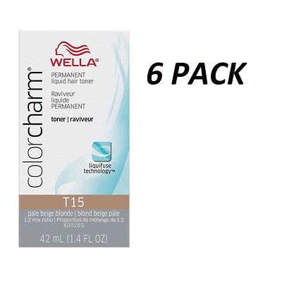 Wella Hair Color Charm Baroness Beige T15 1.4 oz (6 Pack)