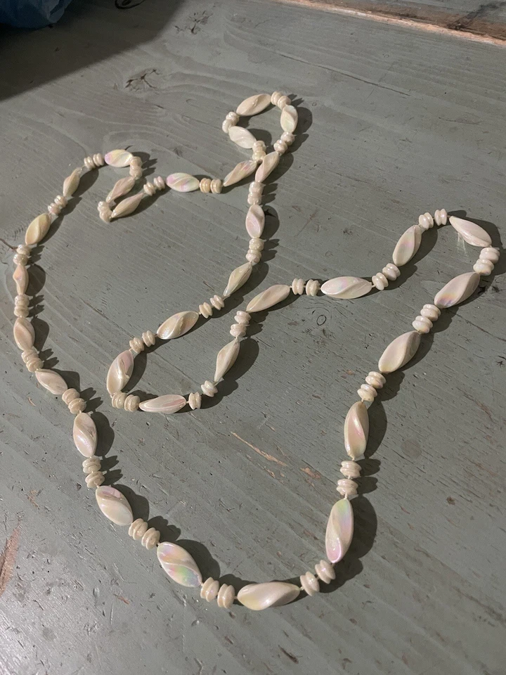 Collana Lunga da donna Perle Bianco fluorescente Madreperla Australian Made - Immagine 3 di 4