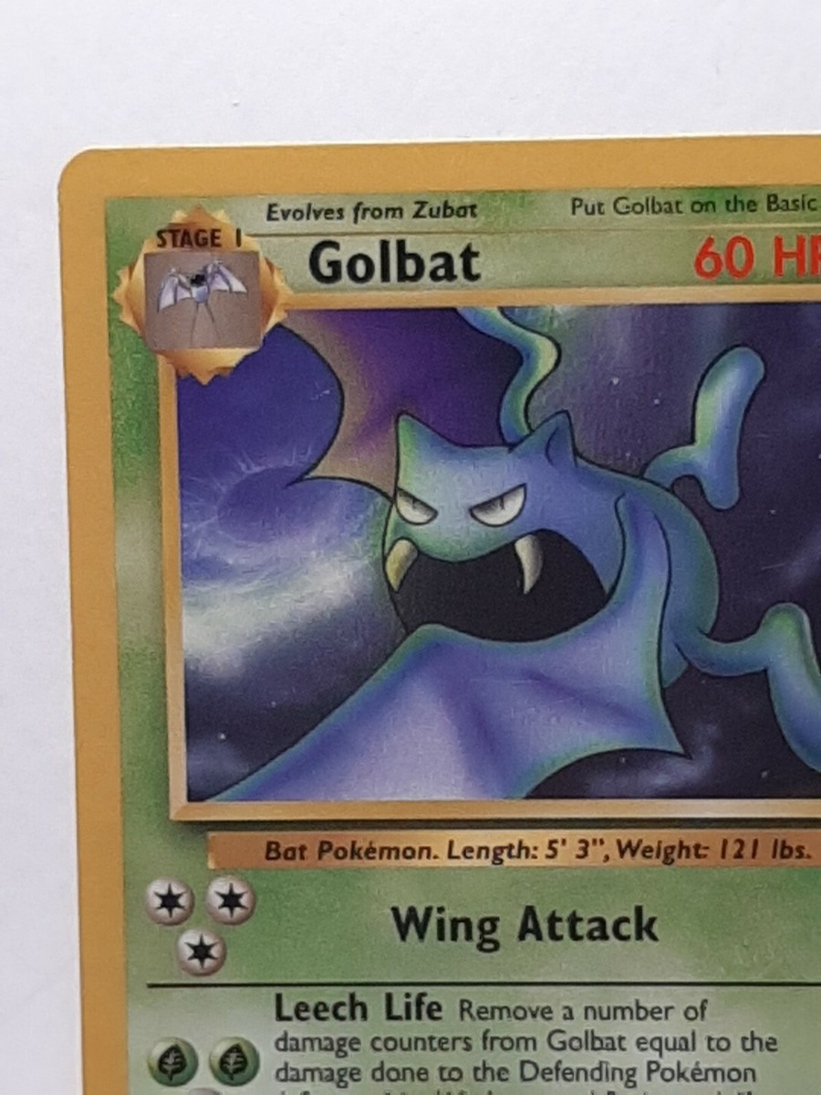 Golbat 34/62 Pokemon Fossil Uncommon Grass LP Used See Pictures | eBay