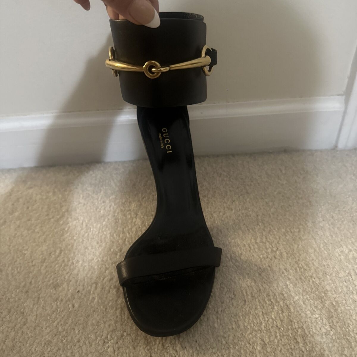 Gucci Ursula Horsebit Ankle Strap Heeled Sandals size 39 | eBay Gucci Ursula Horsebit Ankle Strap Heeled Sandals size 39 | eBay
