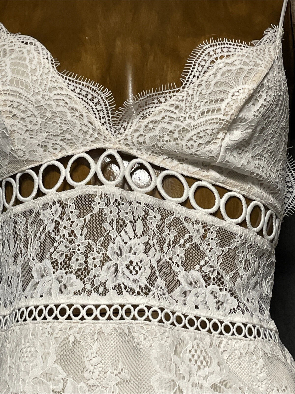 UNDERCOVER Abito Lingerie Victoria's Secret Donna Taglia Small Bianco Pizzo Slip