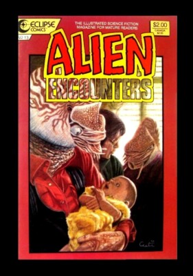 ALIEN ENCOUNTERS #13, ECLIPSE, 1987, NICOLA CUNTI, COVER GRAHAM NOLAN ...