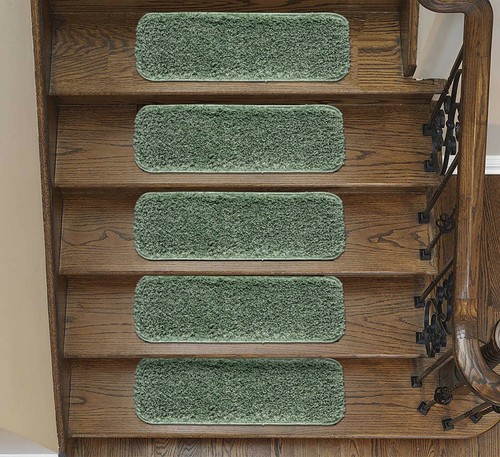 Stair Treads Carpet Mat Non Slip Skid Cleaning Machine Washable, Shaggy 22x67cm - Picture 38 of 88