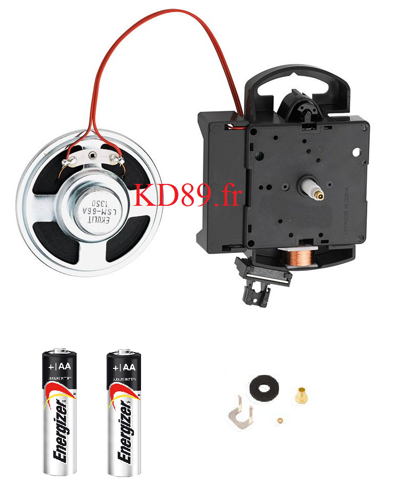 Mouvement pendule Hermle 2214 à balancier et sonnerie de mini comtoise canon 21 mm