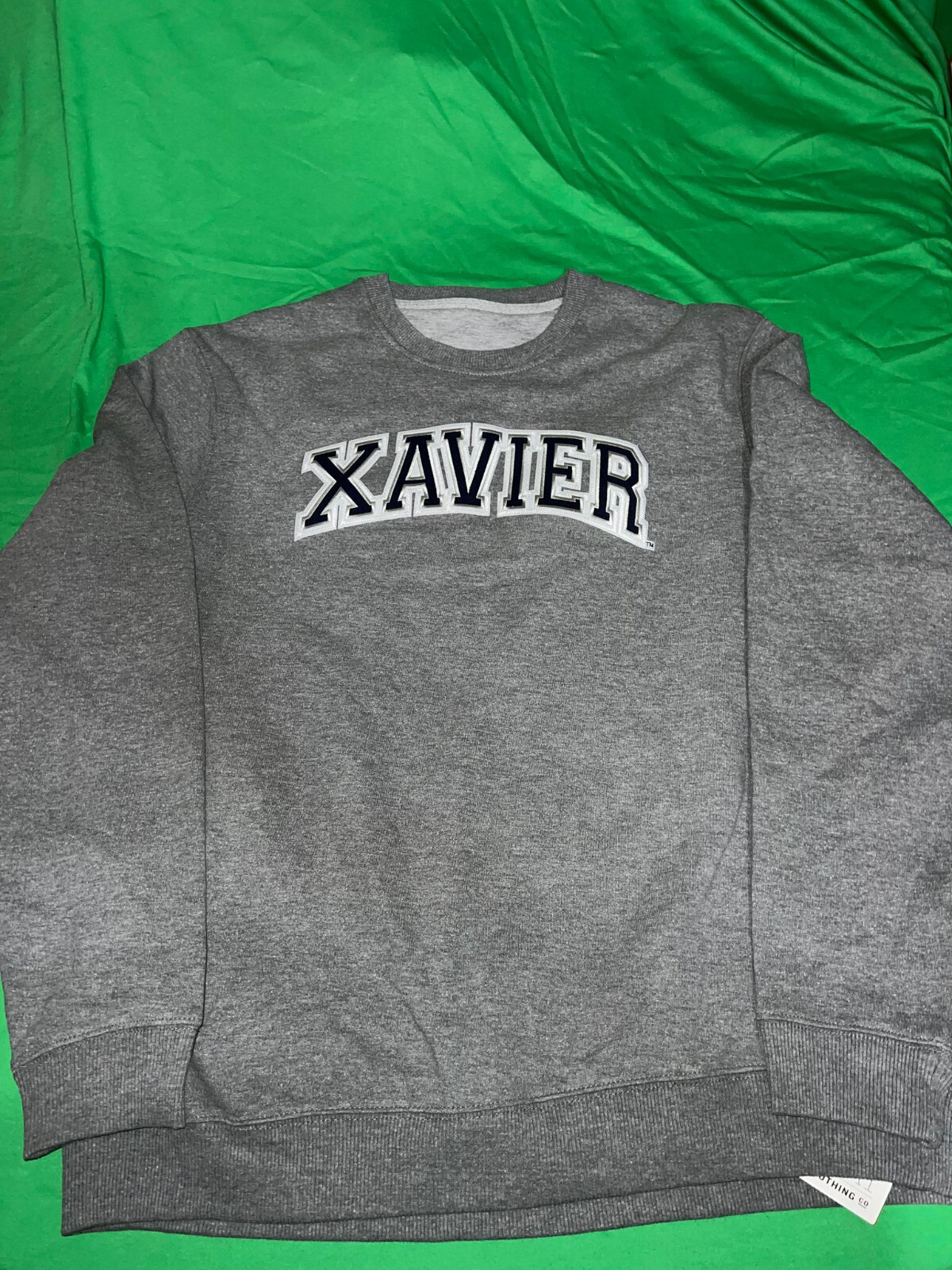 NWT FANATICS XAVIER UNIVERSITY MENS CREW NECK SWEATSHIRT GRAY LARGE eBay