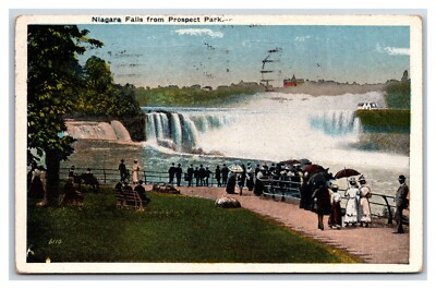 View From Prospect Point Niagara Falls NY New York WB Postcard P27