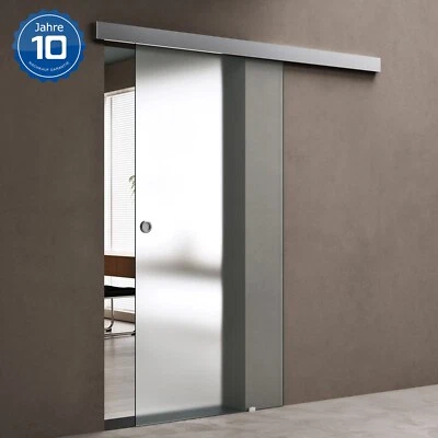 DOPORRO Glasschiebetür komplettset Softclose Zimmertür glas H:2050/2150mm 8mm ESG Nano