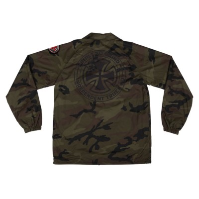 Independent Trucks BTGC PATCH Coach Windbreaker Jacket CAMO MEDIUM