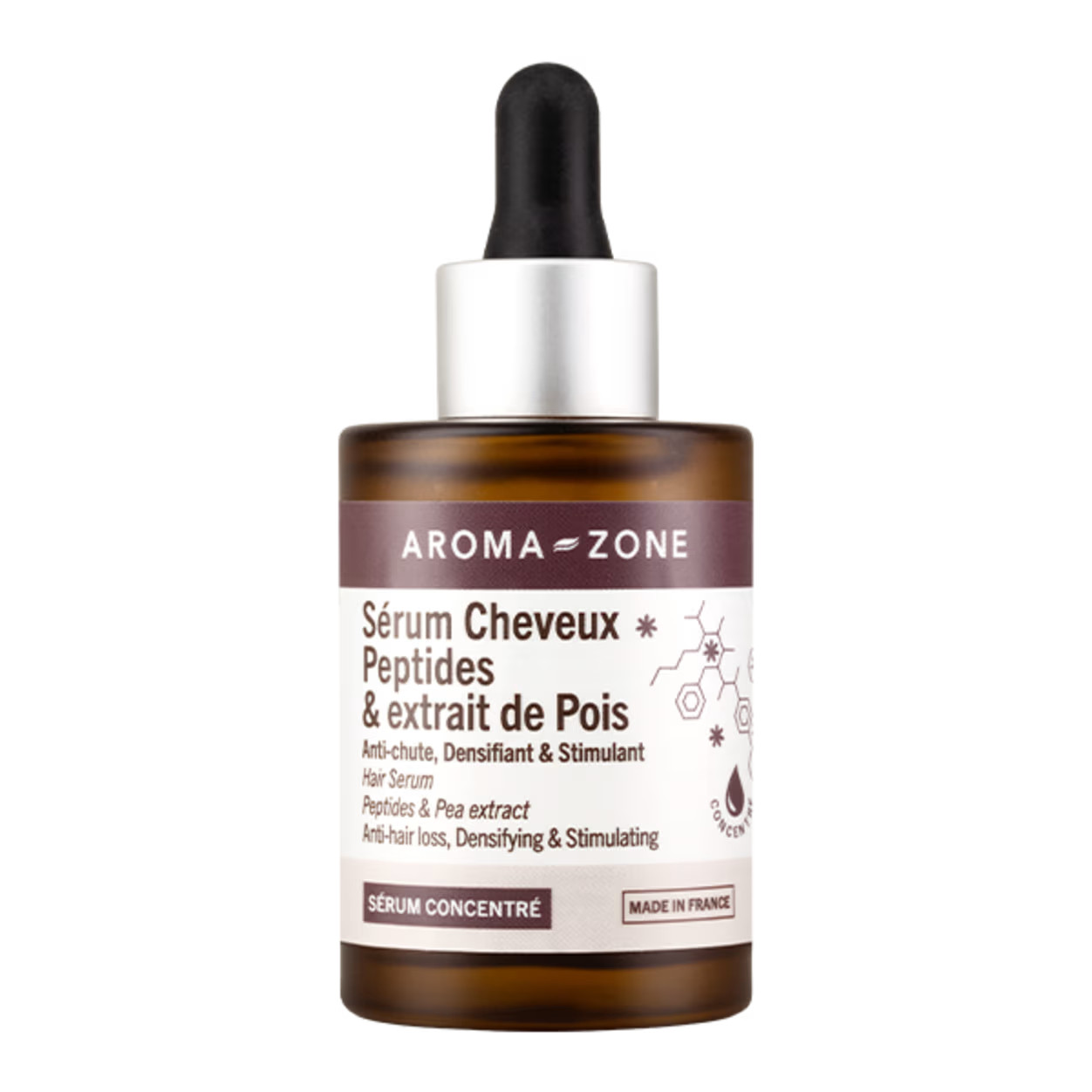 Sérum cheveux anti-chute aux peptides et pois 30ml Aroma-Zone