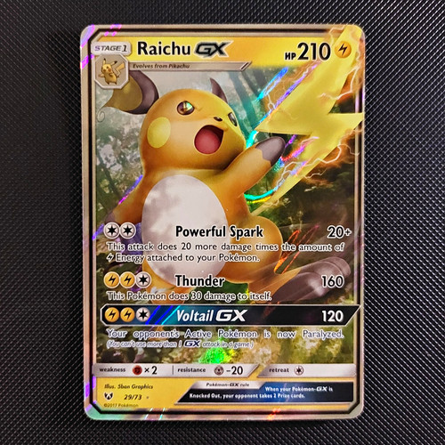 Pokemon - Raichu GX 29/73 - 2017 Shining Legends - NM