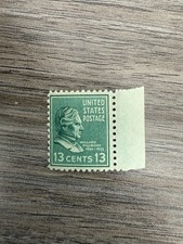 1938 President Millard Fillmore Single 13c Postage Stamp, Sc# 818, MNH, OG