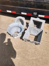 Lot of 2  Temple Aluminum Concrete Mold  planter boxes PICKUP ONLY OHIO