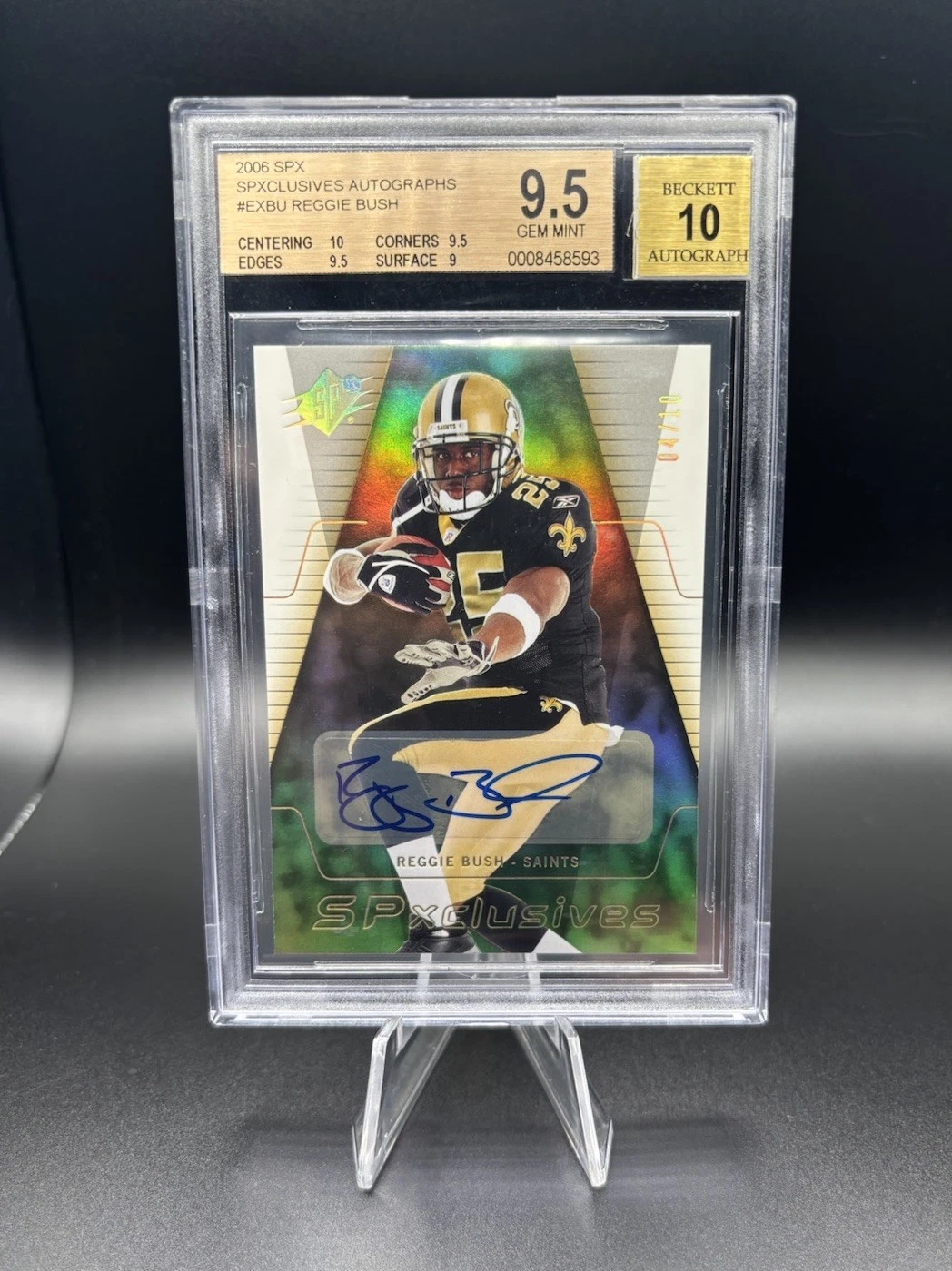 Reggie Bush SPx SPxclusives #EXBU Base