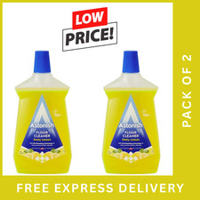 Astonish Floor Cleaner Zesty Lemon 1L x2 – Removes Dirt Stains Grime Home Floor 3.16 per litre