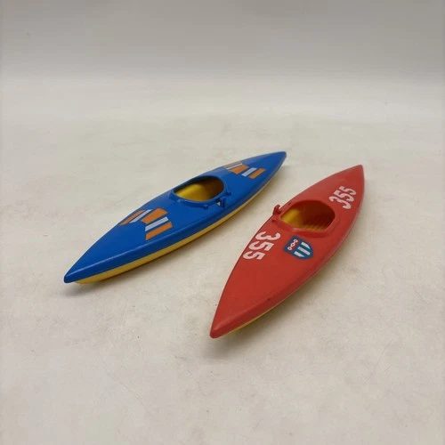 Vintage Fisher Price Two (2) Kayak Lot! No Figures!