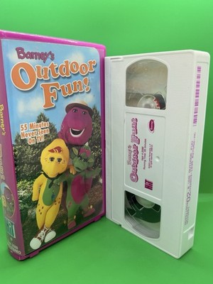 Barney's Outdoor Fun (2003) VHS Children's Family Barney the