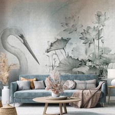 Image of BIRD WATERCOLOR ART Photo Wallpaper Wall Mural Modern Bedroom Living Room 318