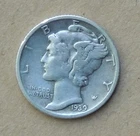 1939-D Silver Mercury Dime U.S. Coin
