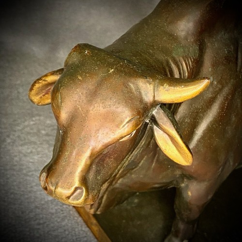 Jim Reno - American Brahman - Bronze Cattle Statue – Western Decor – Damaged - Picture 5 of 17